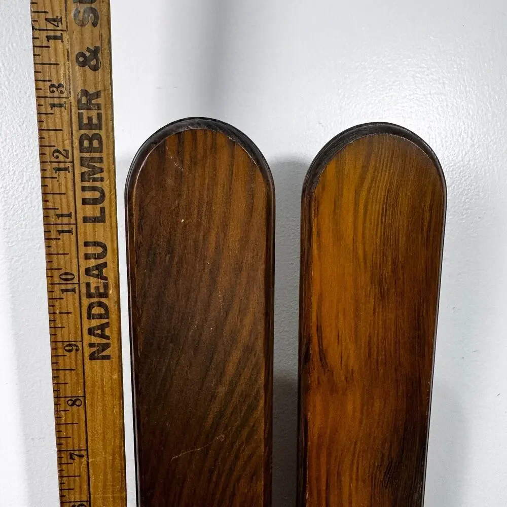 Vintage Pair of Wood Wall Sconces Wooden Candle Holders Gothic Darker Wood